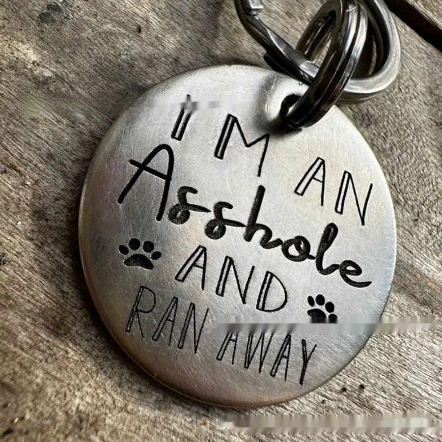 Funny Stainless Steel Metal Dog Tag