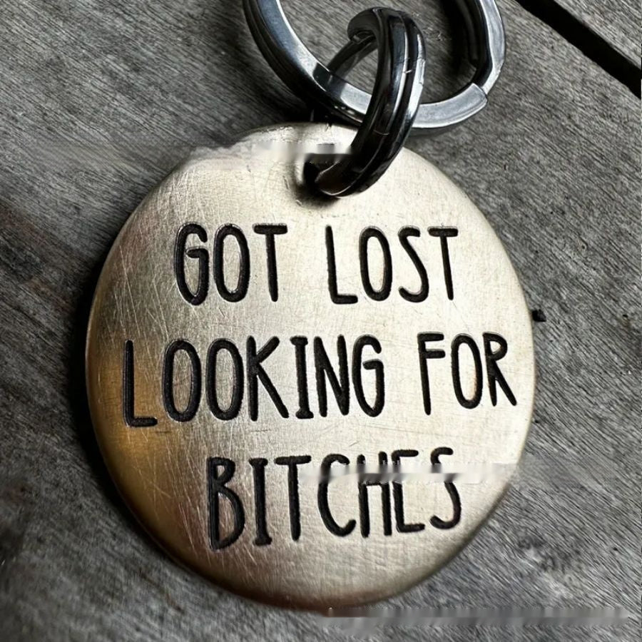 Funny Stainless Steel Metal Dog Tag
