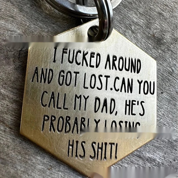 Funny Stainless Steel Metal Dog Tag