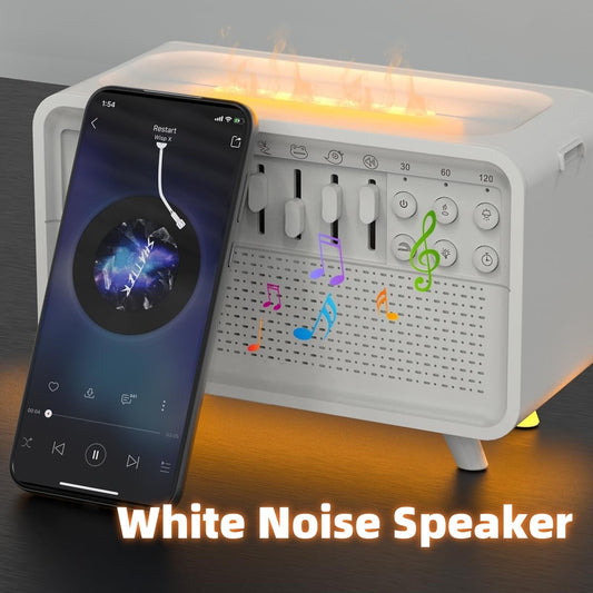 3 In 1 Bluetooth Speaker White Noise Night Light Humidifier Machine