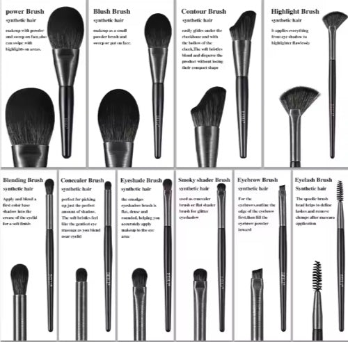 BEILI 10 High Quality Make Up Brushes