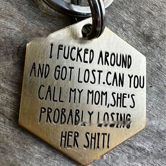 Funny Stainless Steel Metal Dog Tag